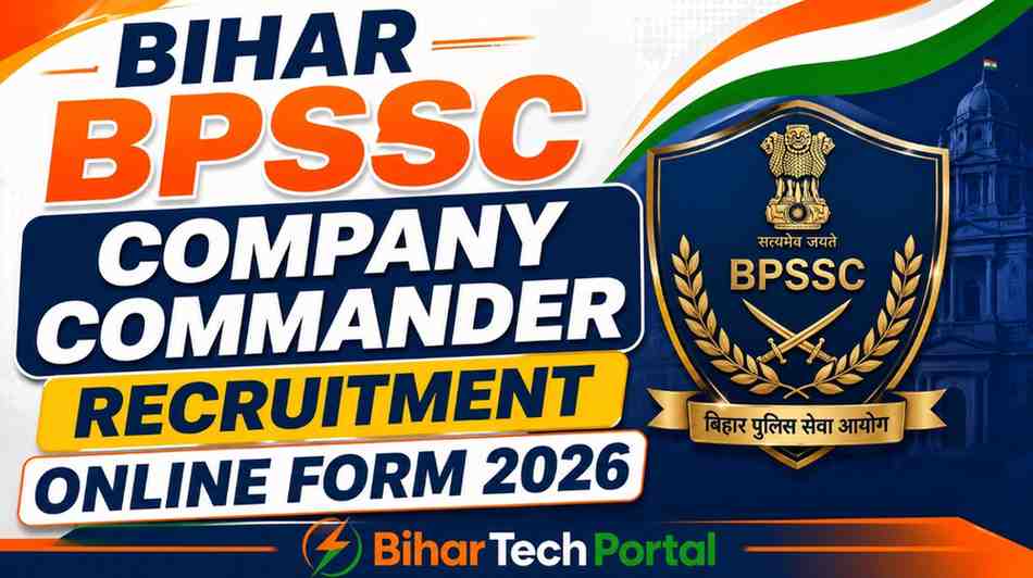 Bihar BPSSC Company Commander Recruitment Online Form 2026