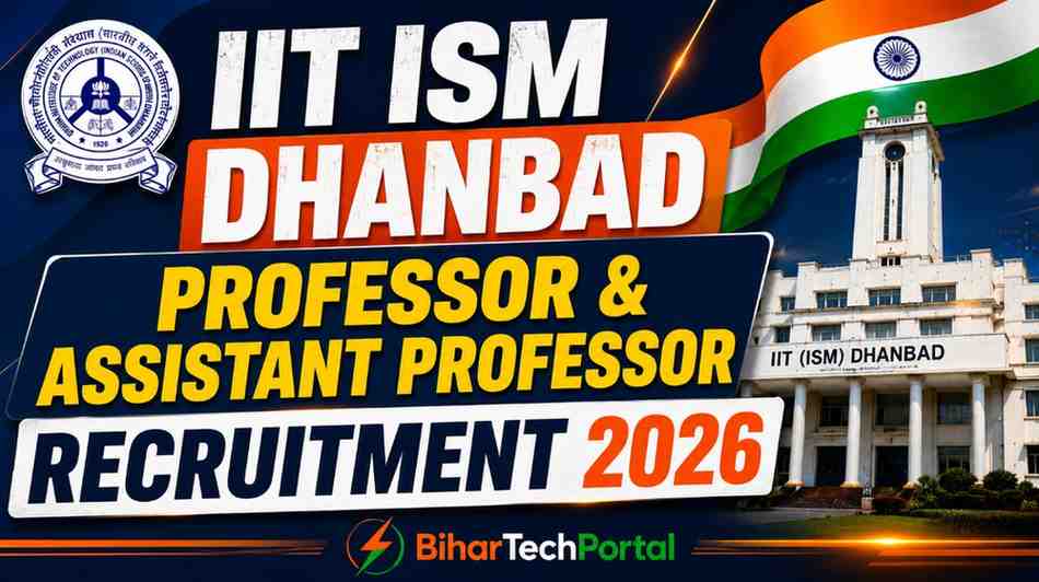 IIT ISM Dhanbad Professor & Assistant Professor Recruitment 2026