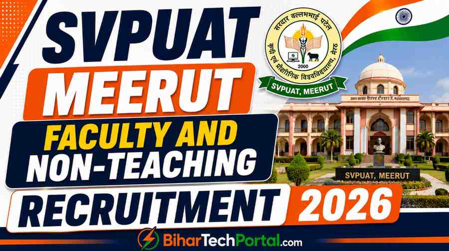 SVPUAT Meerut Faculty and Non-Teaching Recruitment 2026