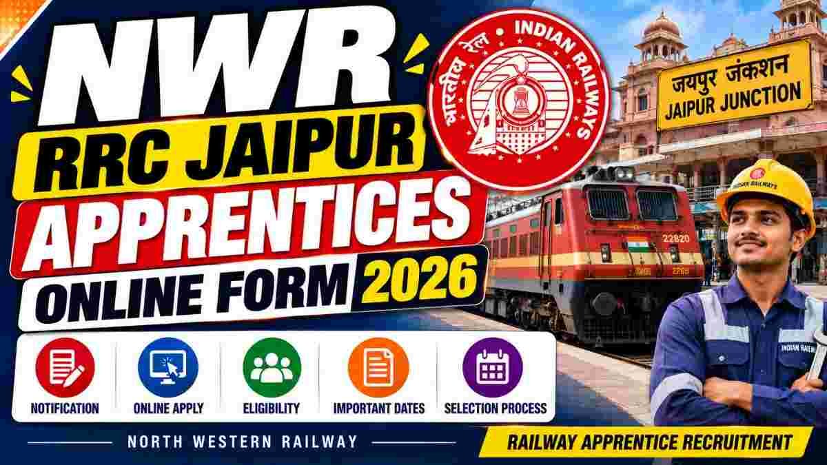 Railway RRC NWR Jaipur Apprentices Recruitment 2026
